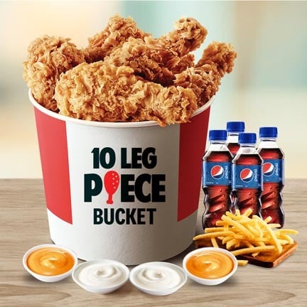 10 Pcs Leg Bucket Meal