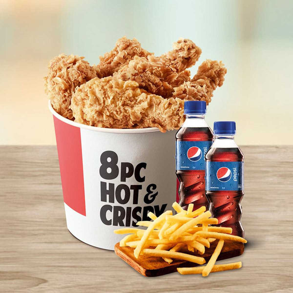 8 pcs Hot & Crispy Bucket