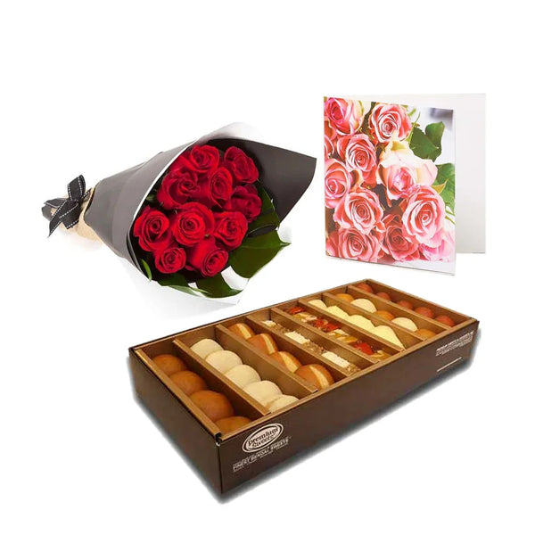 Roses, Sweets & Wish Card | Send Gift to Bangladesh | GiftingBD