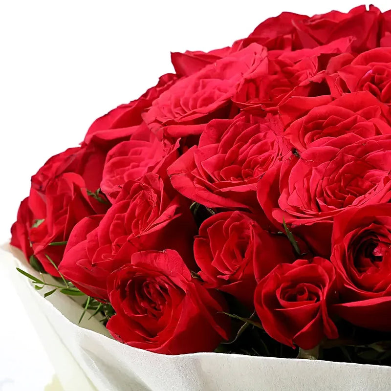 100 Red Roses Bouquet Authentic Love Gift | GiftingBD